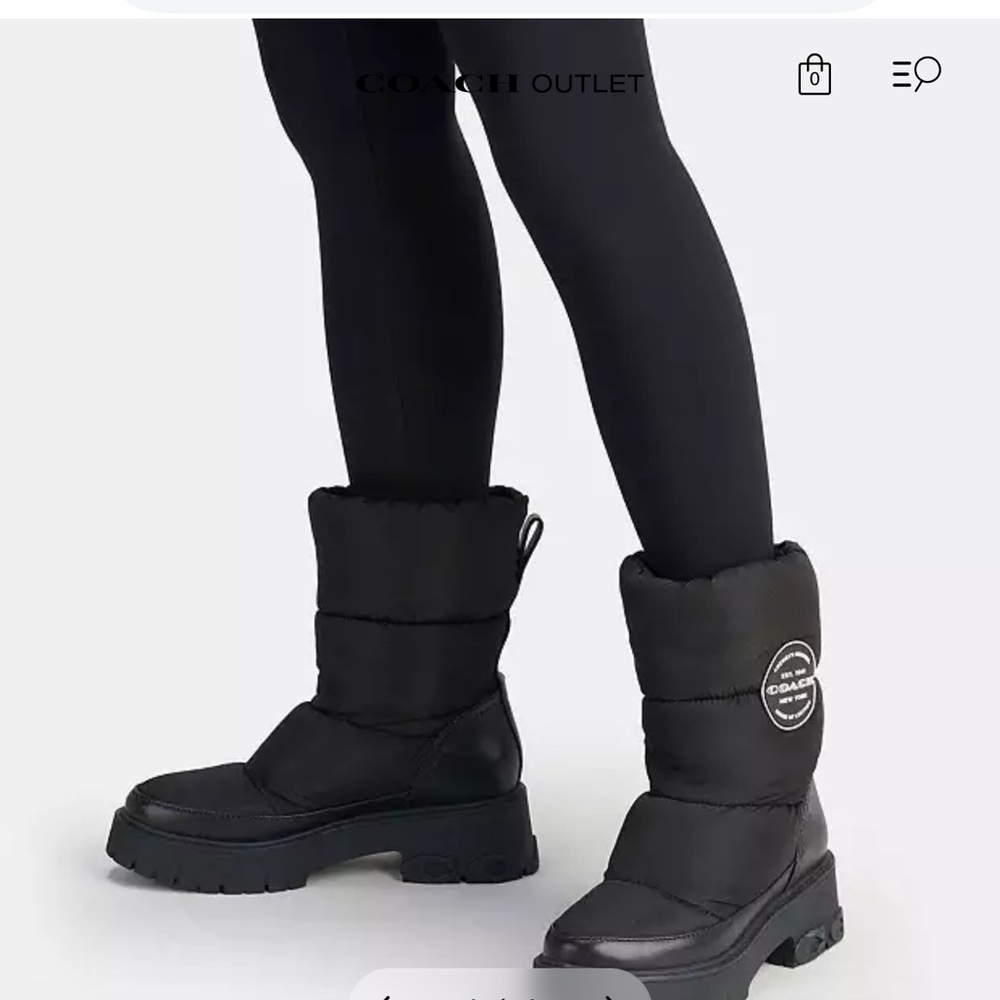 Coach Black Winter Boots (rya boot)